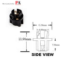 1SMD T5 5050 12V LED instrument Panel Dash Cluster Light Bulb + Twist Lock Socket (10PCS) Per-Accurate Incorporation