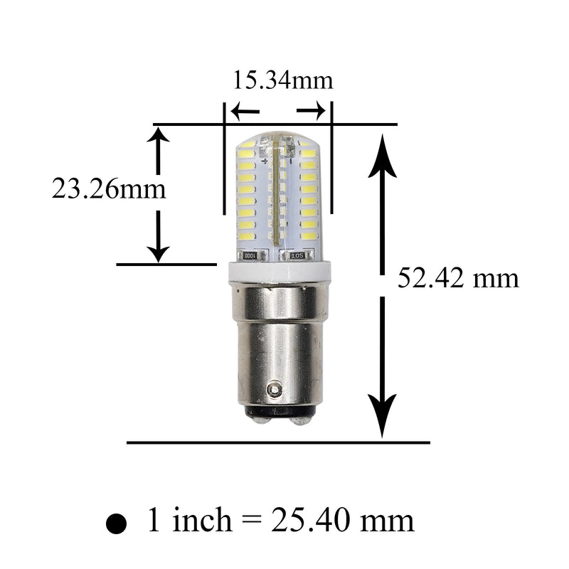 Sewing Supplies Sewing Accessories LED Sewing Machine Light 120V Warm White BA15D Compatible with Brother Singer, Refrigerator, Oven - HYUGA PA LED BULB - HYUGA