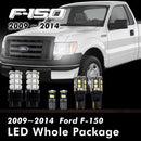 2009-2014 Ford F-150 LED Replacement Package (Fog Light, Cargo Light, 3rd Brake Light, Front Side Marker, Map Light, License Plate) Per-Accurate Incorporation