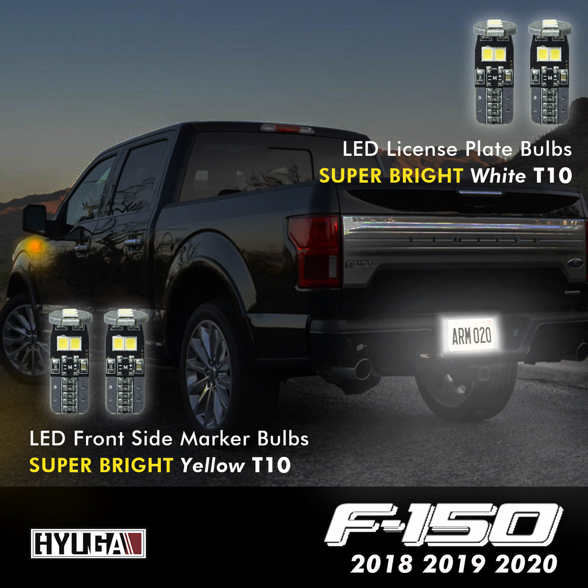 10-Pack Clear 3157 Bulbs For Ford Trucks & Cars 1987-2018 – Front Turn Signal Or DRL