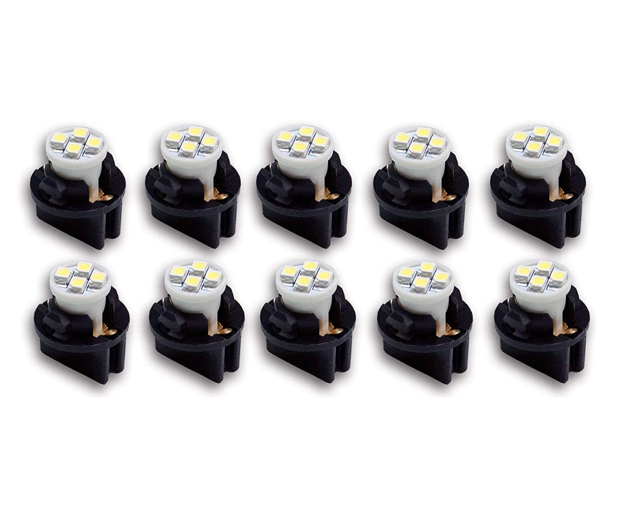 10 Pcs 6V 6.3V LED Bulbs - T10 194 168 W5W Amber, AC/DC Non-Polarity For Pinball Machines & Vintage Vehicles