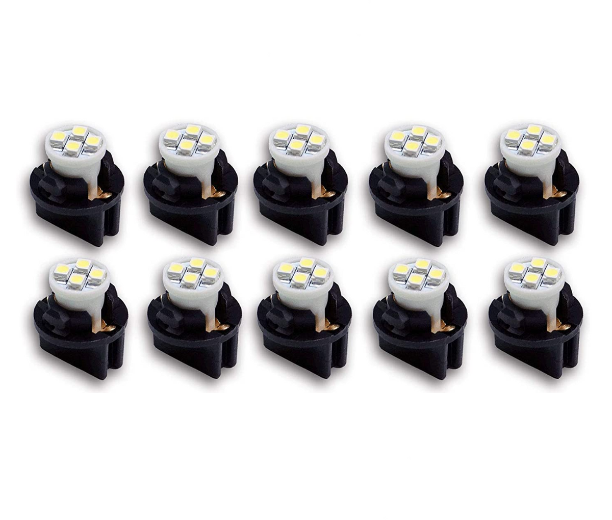 LED Wedge Arcade Pinball Machine Light Bulb 4SMD T10 #555 6.3V + Bulb
