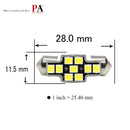 SAMURAI LED Automotive Festoon Bulb (White) with 360 lumen! Per-Accurate Incorporation