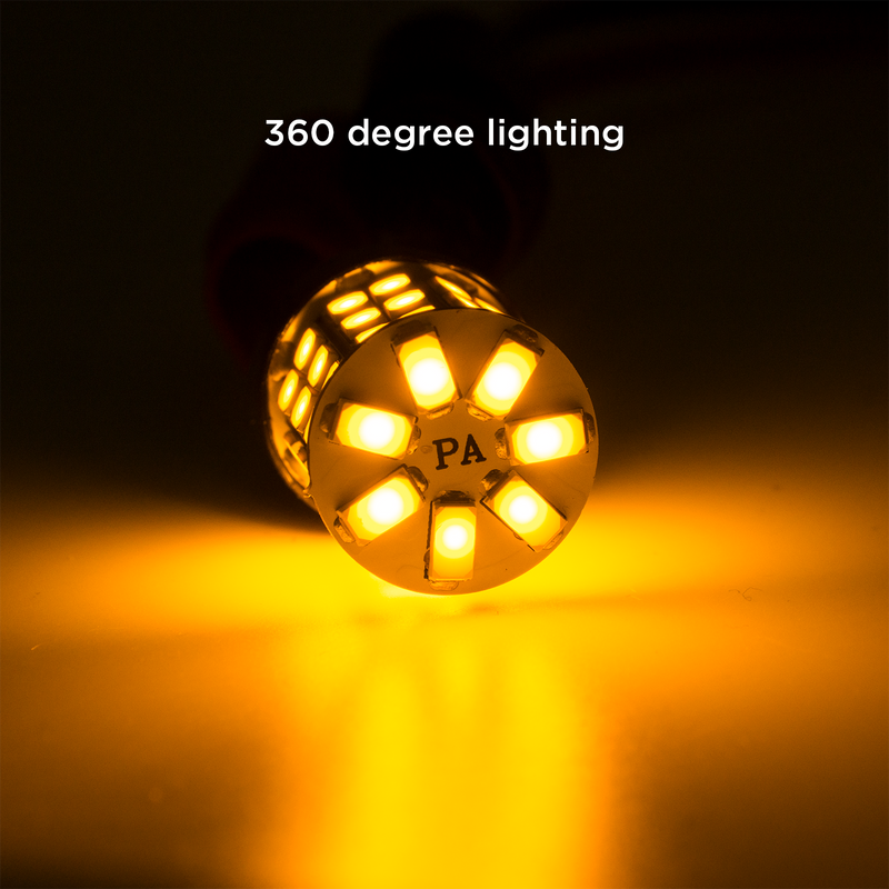 Fit for 1999 Ford Mustang custom LED Rear Turn Signal Bulb | Amber HYUGA (2 bulbs) PA LED BULB