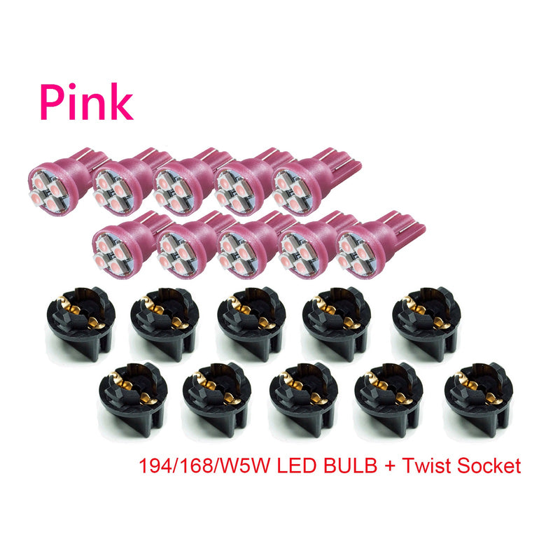 T10 168 194 4SMD 3528 Led instrument Panel Dash Light Bulb 1/2" Twist Lock Socket -12V PA LED BULB - HYUGA