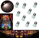LED Bayonet LED Arcade Pinball Machine Light Bulb 1SMD BA9S #44 #47  6.3V (10PCS)
