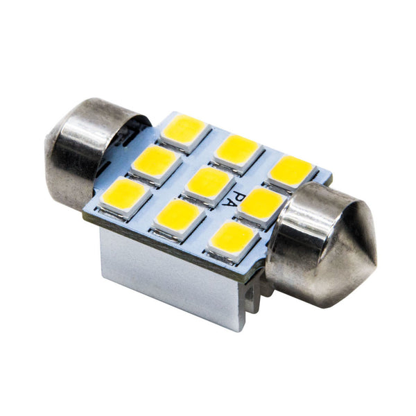 LED Warm White 6000K Festoon 28mm 31mm 9SMD 2835 Interior Automotive Bulb PA LED BULB - HYUGA