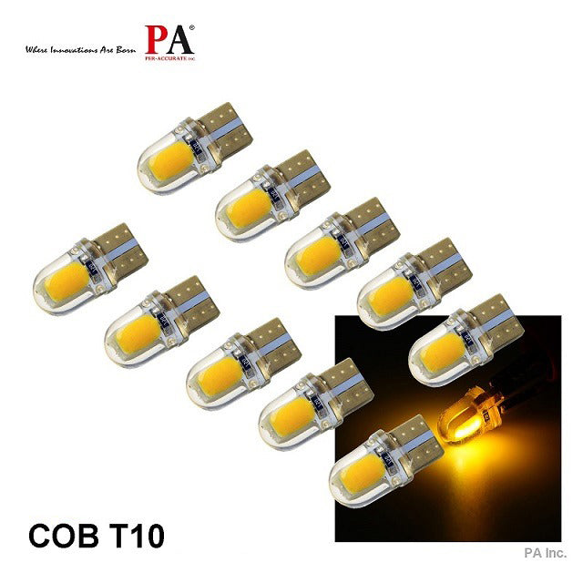 2 COB T10 LED Automotive Bulb For Instrument Dashboard Cluster, Interior, Map Light, Dome Light, Trunk Light, Door Light Per-Accurate Incorporation