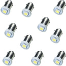 LED Bayonet LED Arcade Pinball Machine Light Bulb 1SMD BA9S #44 #47  6.3V (10PCS)