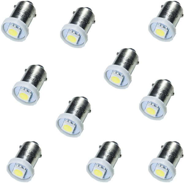 LED Bayonet LED Arcade Pinball Machine Light Bulb 1SMD BA9S #44 #47  6.3V (10PCS) Per-Accurate Incorporation