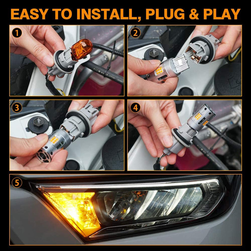 Compatible with 2019-2021 TOYOTA RAV4 LED Whole Replacement Package (fog light, turn signal, reverse light, map light, dome light...) Per-Accurate Incorporation