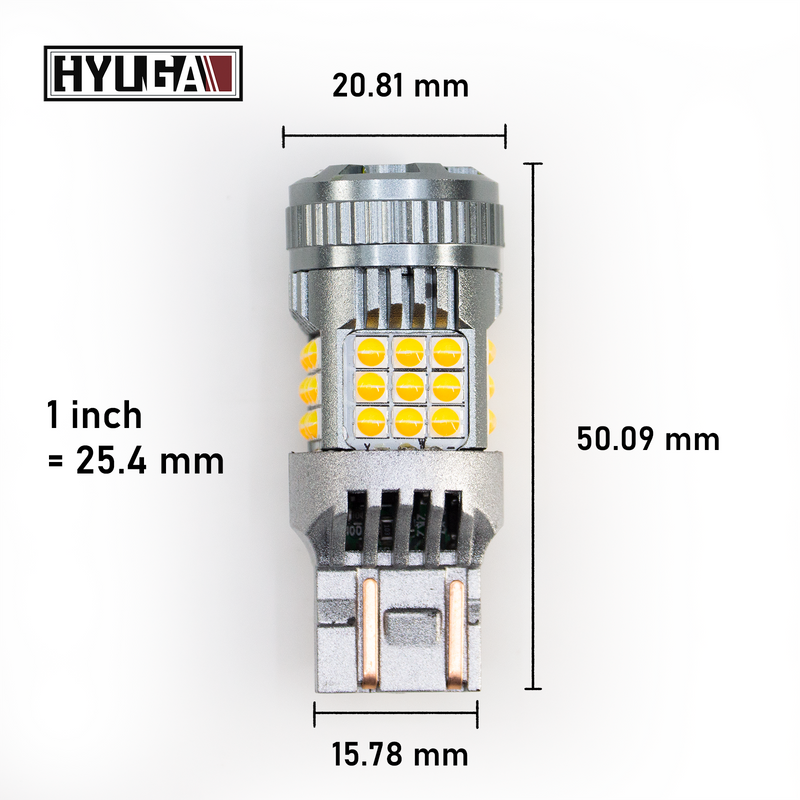 LED Switchback White / Amber Auto LED Bulb T20 7443 7444 36SMD Turn Si