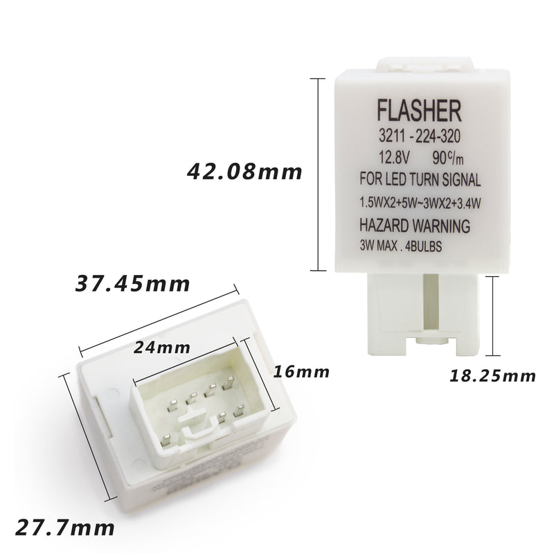 7PIN Electric Flasher Relay: Anti Hyper Flash For Mazda Per-Accurate Incorporation