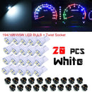 T10 #168 #194 12V LED instrument Panel Dash Cluster Light Bulb with 1/2" Twist Lock Socket