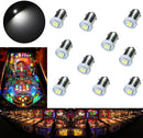 LED Bayonet LED Arcade Pinball Machine Light Bulb 1SMD BA9S #44 #47  6.3V (10PCS)