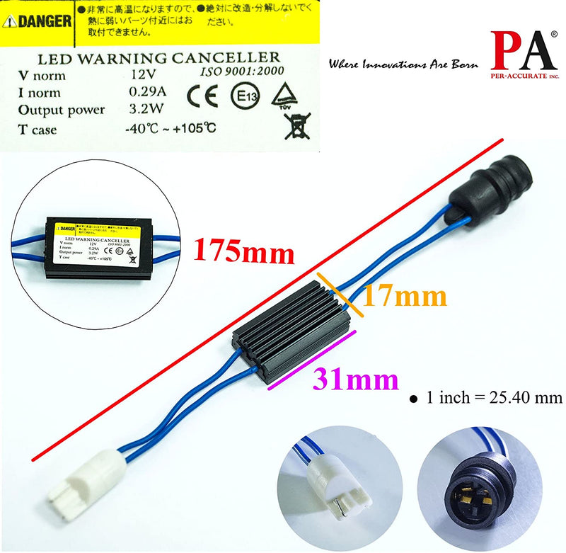 T10 / T15 168 921 "Decode" Load Resistor Built-In (Warning / Hyperflash-Free) Interface Module (1 pair) Per-Accurate Incorporation