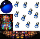 LED Bayonet LED Arcade Pinball Machine Light Bulb 1SMD BA9S #44 #47  6.3V (10PCS)