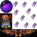 LED Bayonet LED Arcade Pinball Machine Light Bulb 1SMD BA9S #44 #47  6.3V (10PCS)