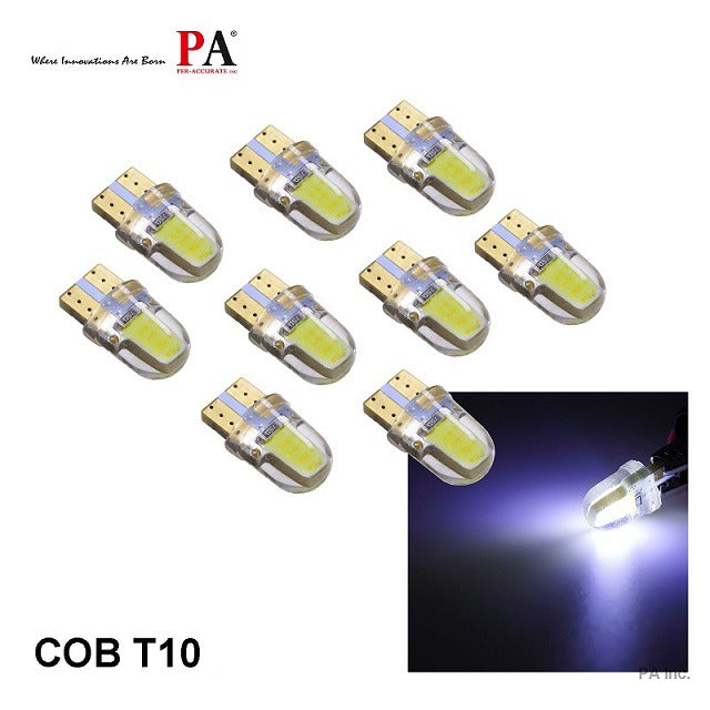 2 COB T10 LED Automotive Bulb For Instrument Dashboard Cluster, Interior, Map Light, Dome Light, Trunk Light, Door Light Per-Accurate Incorporation