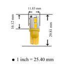 10 SMD T10 5630 LED Automotive Yellow Bulb (Samsung Chip) Per-Accurate Incorporation