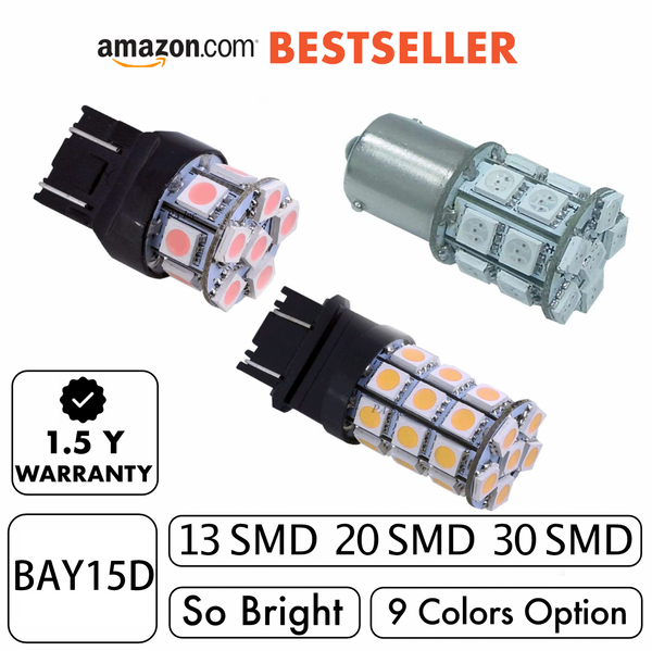 (1 Pair) 13SMD 20SMD 30SMD LED Automotive Exterior Light Bulb | 1157 / BAY15D Per-Accurate Incorporation