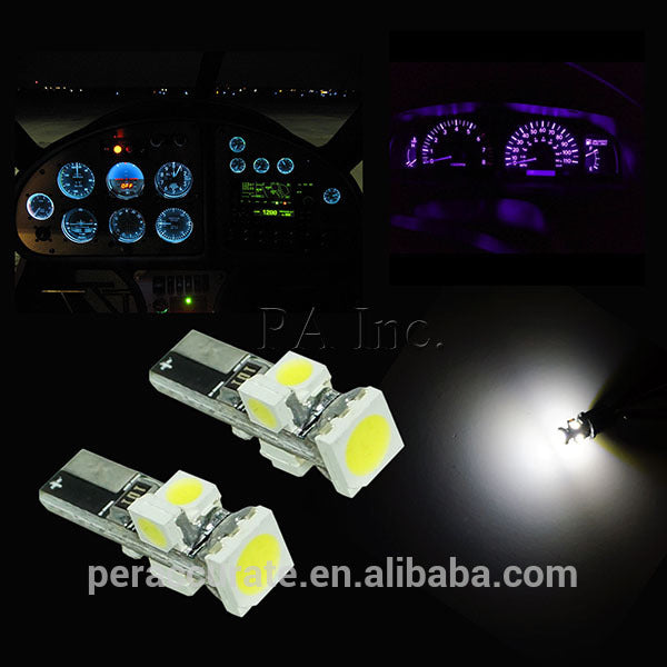 PA 5 SMD 5050 3528 T5 Automotive Motorcycle Dashboard Gauge Cluster Bulb PA LED BULB
