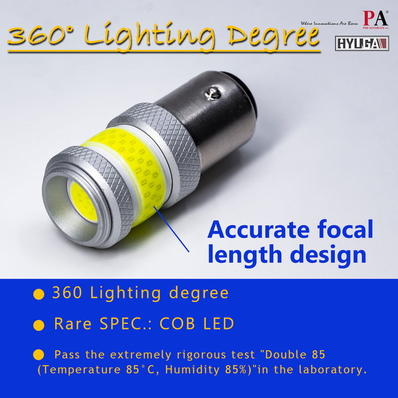 LED COB Automotive Exterior Reverse Light DRL T20 7443 1157 BAY15D 1156 P21W 360 degree light Per-Accurate Incorporation