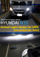 HYUGA U9S H7 LED Headlight Fog Light White 6500k 50W 5700LM｜2 Bulbs Per-Accurate Incorporation