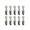 1SMD #44 #47 Ba9s Non Ghosting 6.3V AC / DC Fold Side View Flexible Wire LED Bayonet Arcade Pinball Machine Light Bulb (10 Bulbs)