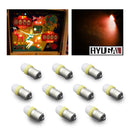 LED Bayonet Frosted Arcade Pinball Machine Light Bulb 2SMD BA9S #44 #47 6.3V AC / DC Top View (10PCS, Normal)