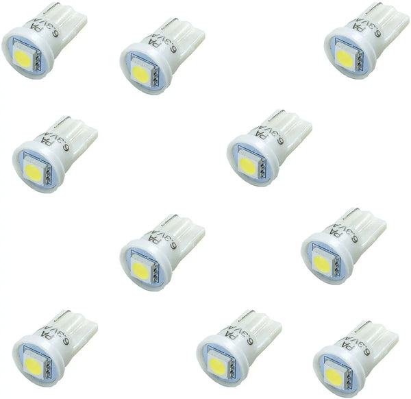 LED Wedge Arcade Pinball Machine Light Bulb 1SMD T10 #555 6.3V AC / DC (10PCS) Per-Accurate Incorporation