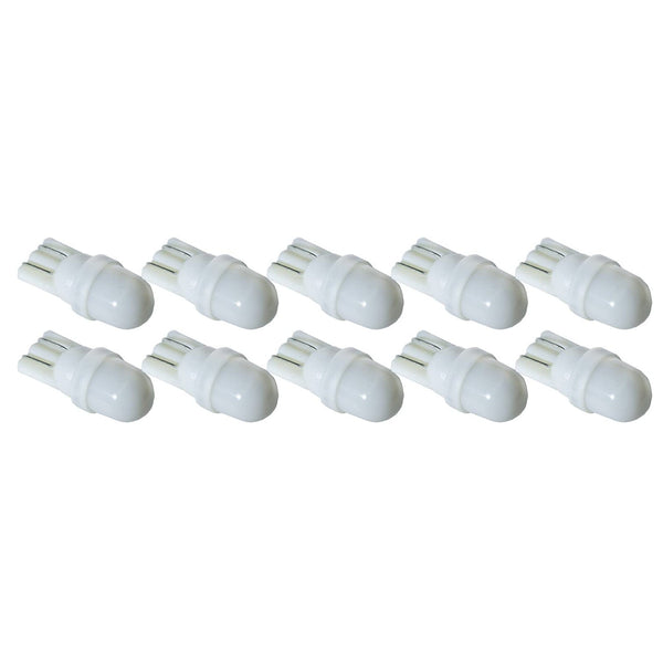 LED Wedge Frosted Arcade Pinball Machine Light Bulb 2SMD T10 #555 6.3V AC / DC Top View (10PCS) Per-Accurate Incorporation