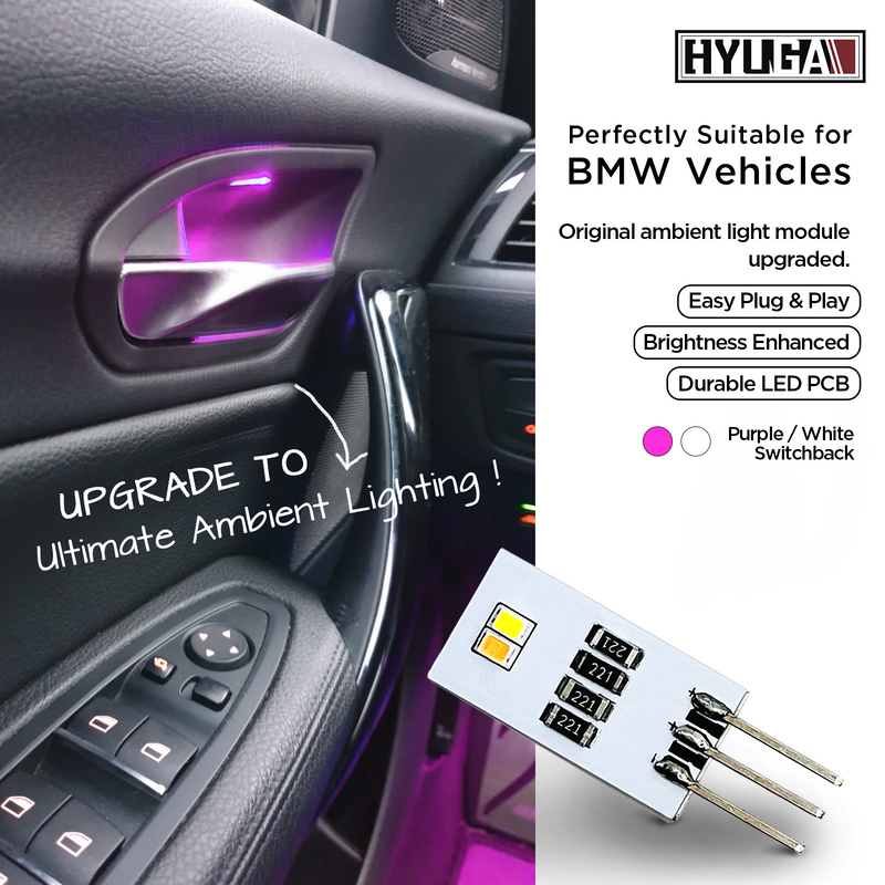 LED Automotive Interior Ambient Light Bulb PCB Module Door Handle light upgrade PA LED BULB - HYUGA