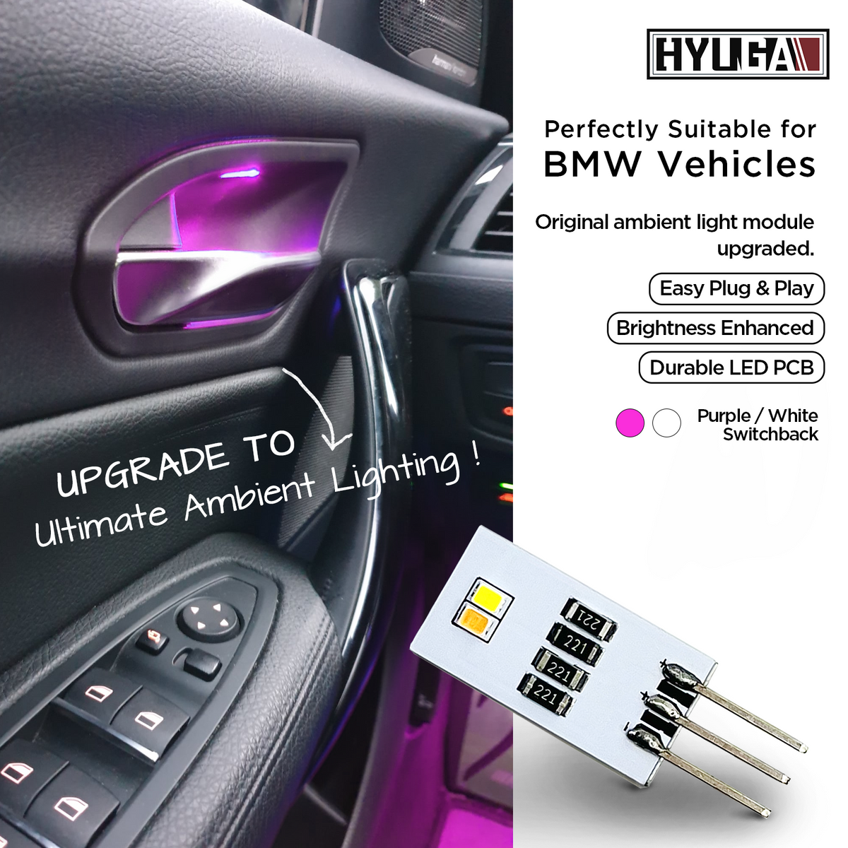 BMW LED アンビエント ボード ライト ドア ハンドル交換用、BMW