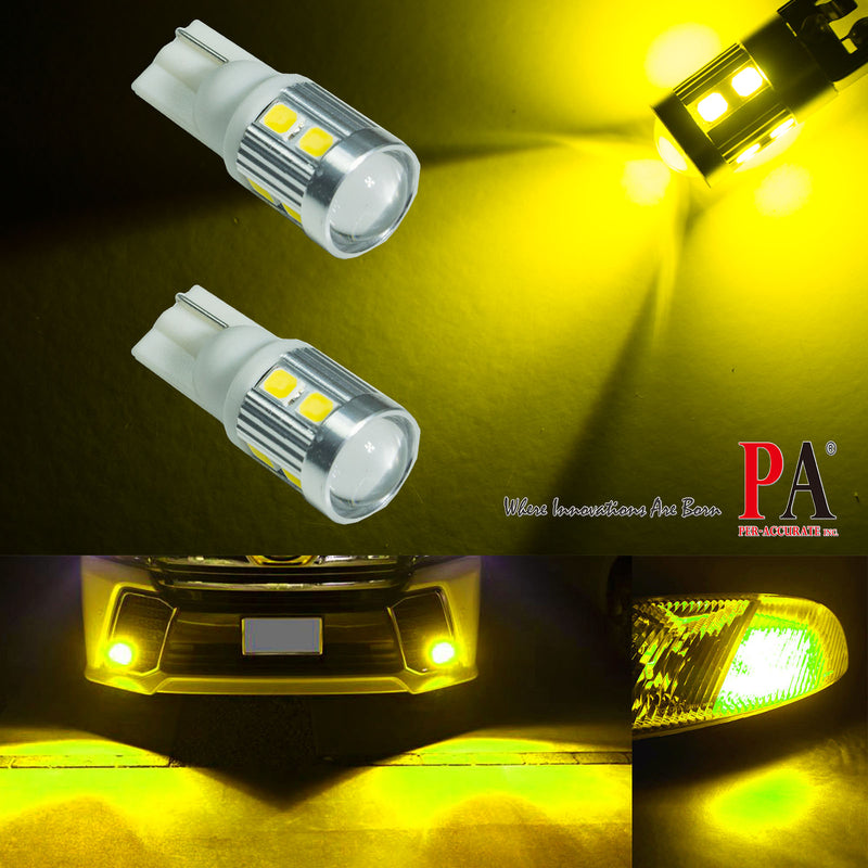 Golden Yellow T10 , T20 (7443) , 1156 (BA15S) LED 2835 SMD Automotive Motorcycle Light Bulb For Turn Signal DRL Interior Light Per-Accurate Incorporation