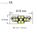 SAMURAI LED Automotive Festoon Bulb (White) with 360 lumen! Per-Accurate Incorporation