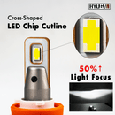 HYUGA U9S H7 LED Headlight Fog Light White 6500k 50W 5700LM｜2 Bulbs Per-Accurate Incorporation