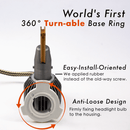 LED Headlight Conversion Kit for 2013-19 Dodge Ram U9S (9005 9012) + Interface Module (Decoder) Per-Accurate Incorporation