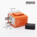 2PIN Adjustable Flasher Relay: Anti Hyper Flash For Motorcycle Honda Yamaha Kawasaki Per-Accurate Incorporation