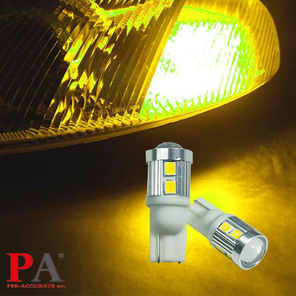 10 SMD 5630 White, 2835 Golden Yellow LED T10 Automotive Bulb For Reverse Light, Interior Light, Map Light, DRL, Door Light etc. Per-Accurate Incorporation