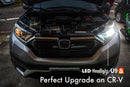 2017-2021 Honda CR-V LED Whole Replacement Package (High Low Beam Headlight, Fog Light, Dome Light, Back Up Light ,Trunk, Map, Vanity Mirror Light) Per-Accurate Incorporation
