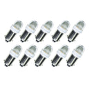 2SMD ｜ BA9S #44 #47 LED 6.3V AC / DC 2835 Bayonet Clear Cap Pinball Gaming Machine Light Bulb (10 pcs)