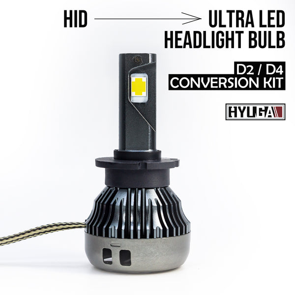D2 D4 HID To LED Headlight Bulb Conversion Kit, 7545 CSP Plug & Play HDX HYUGA Per-Accurate Incorporation