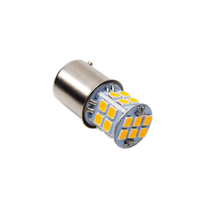 BA15S 12V white LED bulb for motorcycle turn signals