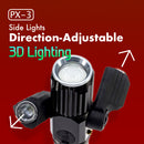 LED Explore Flashlight PX-3 Outdoor Bicycle Use, Super Bright T6 LED Rechargeable Per-Accurate Incorporation