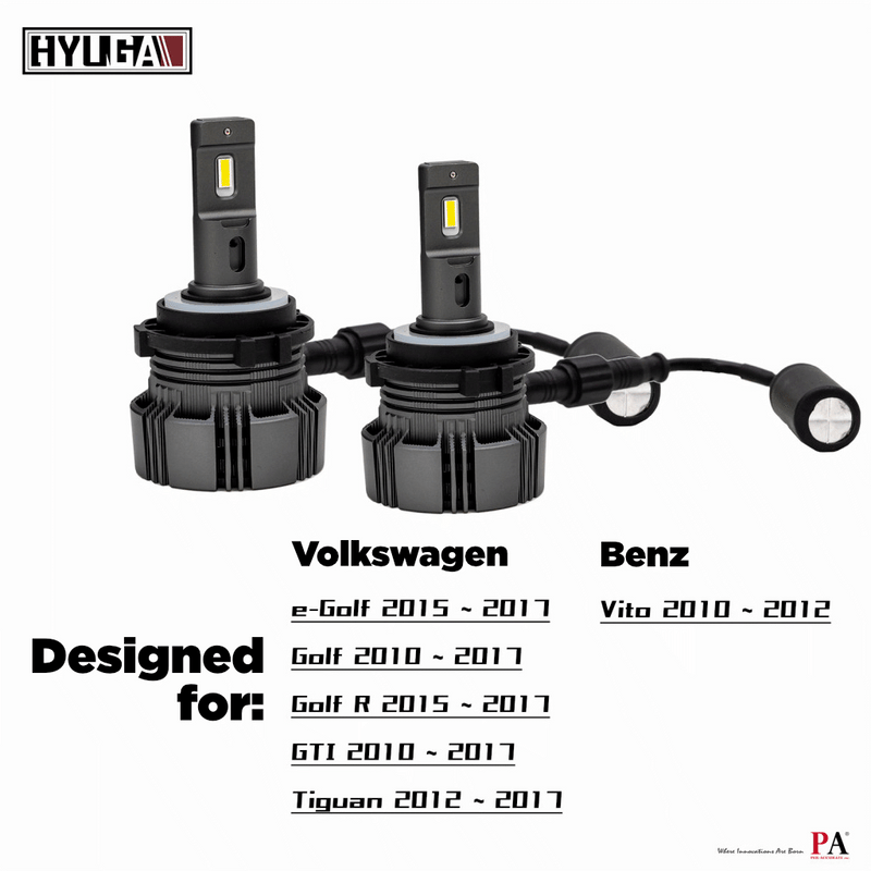 LED Auto Headlight H7 Built-in Decoder For VW (Tiguan Golf GTI SportWagen) Benz Vito HYUGA Per-Accurate Incorporation